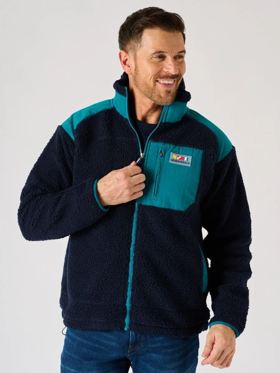 navy_and_teal_xseries_zip_0.webp Quba & Co Navy And Teal X-Series Zip Borg Jacket- Biasca New