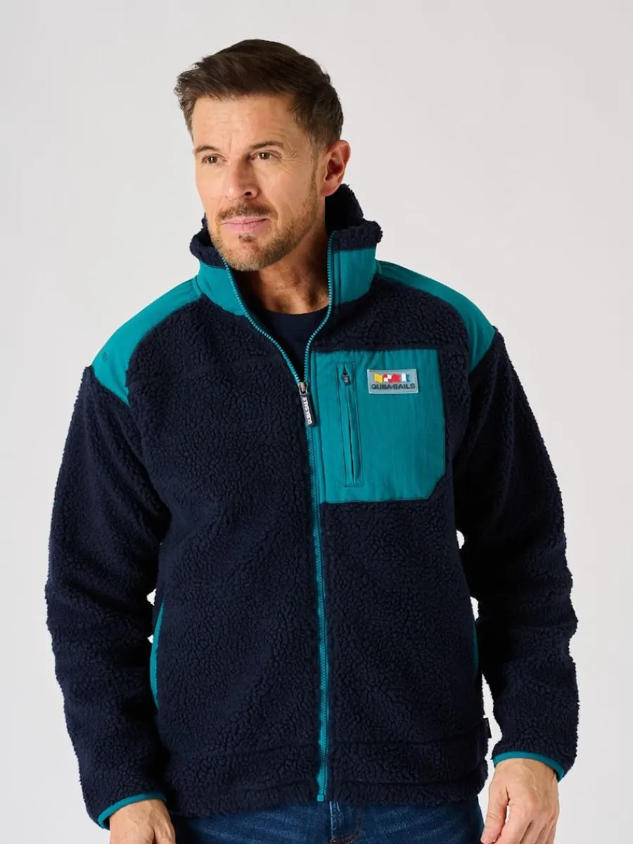 navy_and_teal_xseries_zip_1.webp Quba & Co Navy And Teal X-Series Zip Borg Jacket- Biasca New