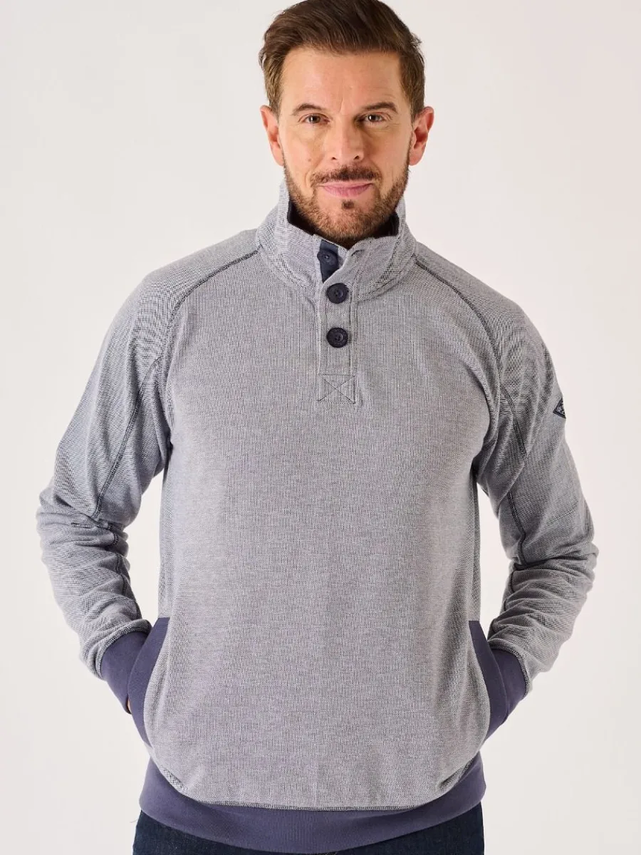 navy_and_white_button_nec_0.webp Quba & Co Navy And White Button Neck Sweatshirt - Felson Sale
