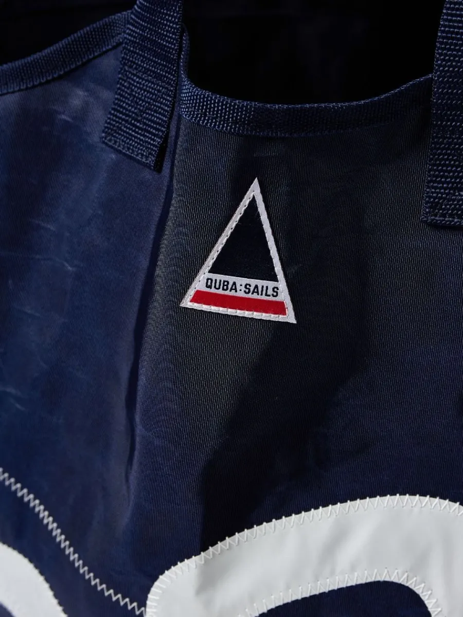 navy_and_white_laundry_ba_1.webp Quba & Co Navy And White Laundry Bag - Marlin Clearance