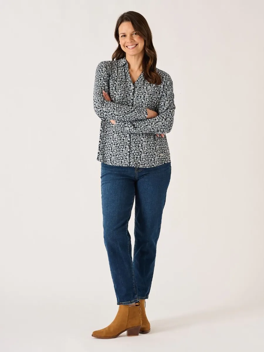 navy_and_white_long_sleev_7-1.webp Quba & Co Navy And White Long Sleeve Nautical Print Shirt - Amina Fashion