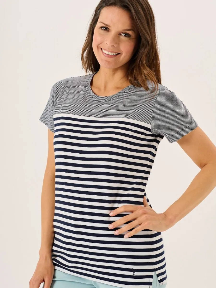 navy_and_white_panelled_y_2.webp Quba & Co Navy And White Panelled Yarn Dye T-Shirt - Silva Best