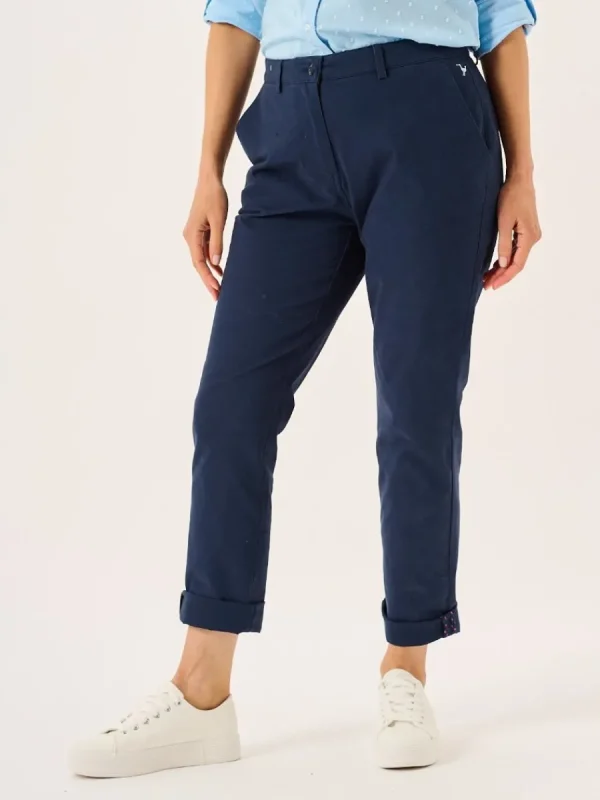 Quba & Co Navy Chino Trousers - Carlyne Best