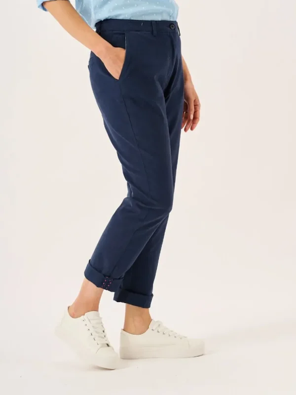 Quba & Co Navy Chino Trousers - Carlyne Best