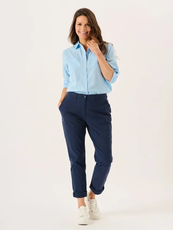 Quba & Co Navy Chino Trousers - Carlyne Best