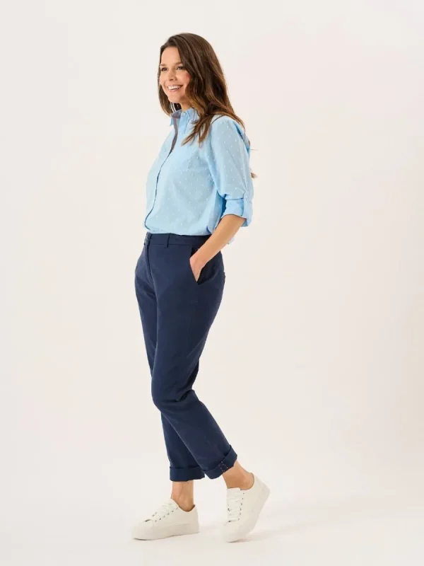 Quba & Co Navy Chino Trousers - Carlyne Best