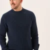 Quba & Co Navy Chunky Rib Knitted Lifestyle Jumper - Newfalls Discount