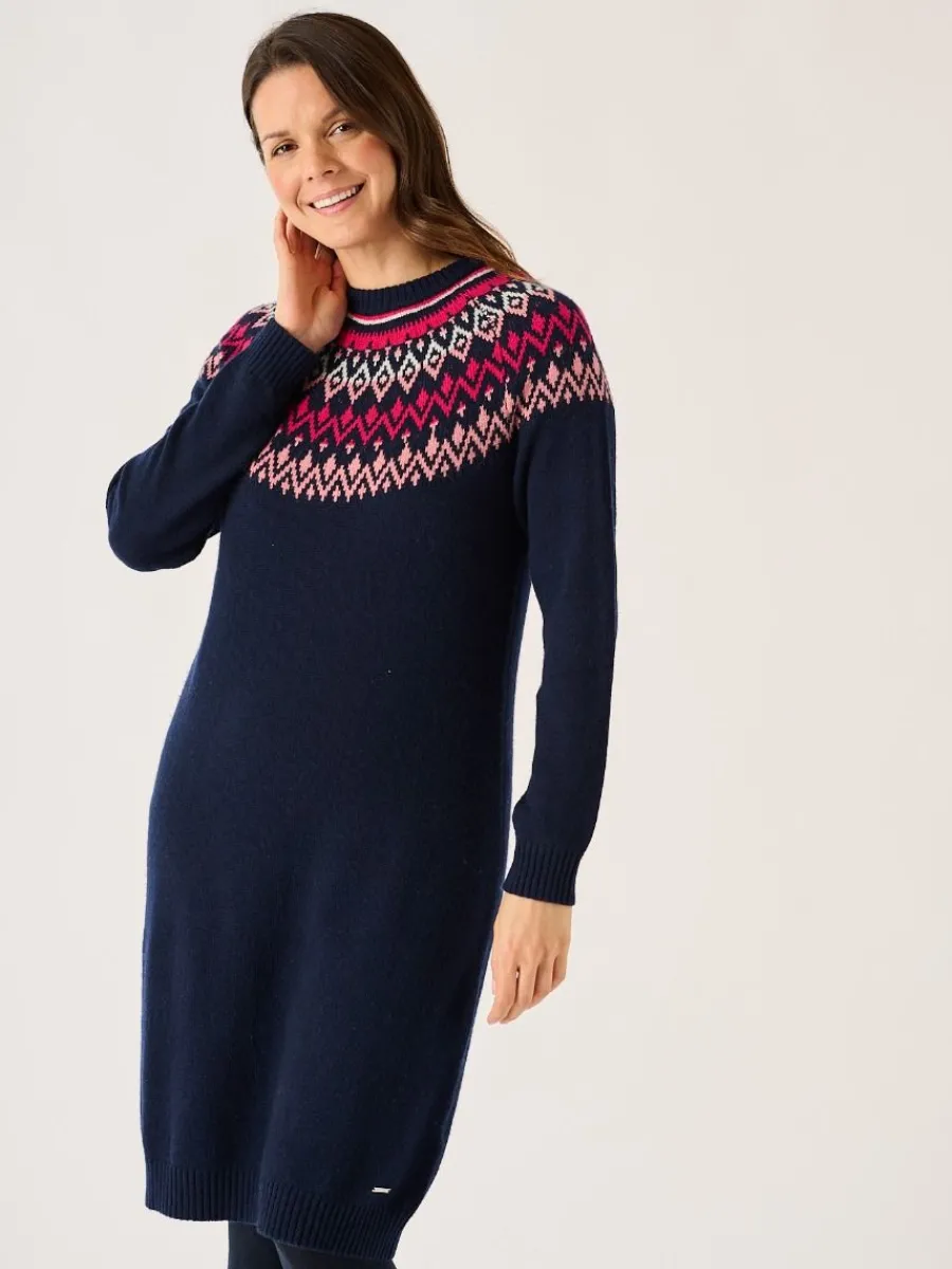 navy_fairisle_knitted_lam_2.webp Quba & Co Navy Fairisle Knitted Lambswool Rich Dress - Felicia Clearance