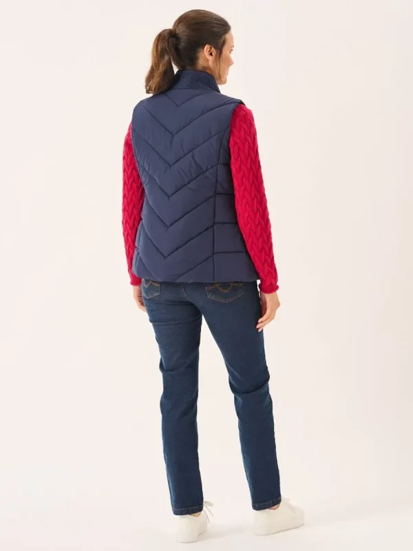 Quba & Co Navy Ladies X-Series Shower And Windproof Gilet - Kitt New