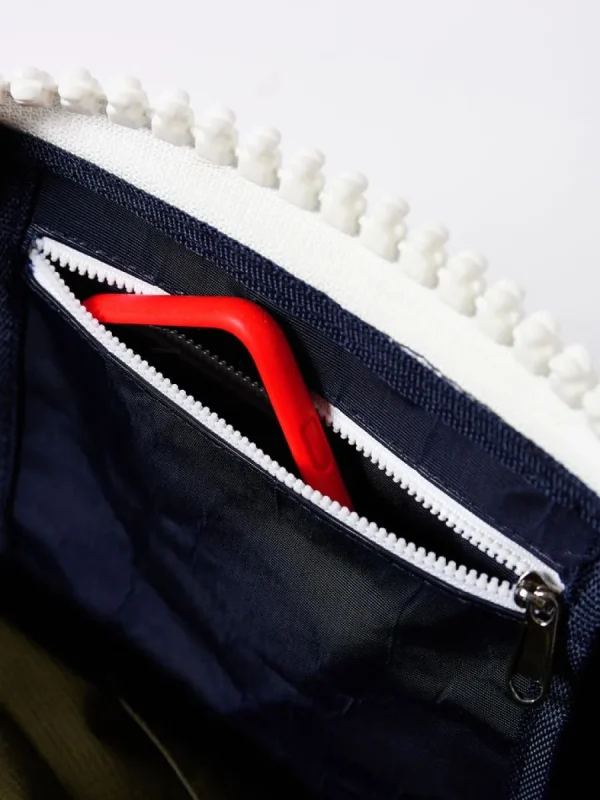 Quba & Co Navy Large Barrel Bag - Caspain Fashion