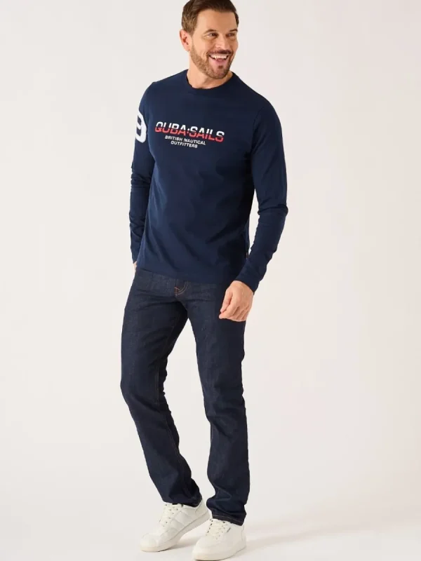 Quba & Co Navy Long Sleeve X-Series T-Shirt - Louiston Online