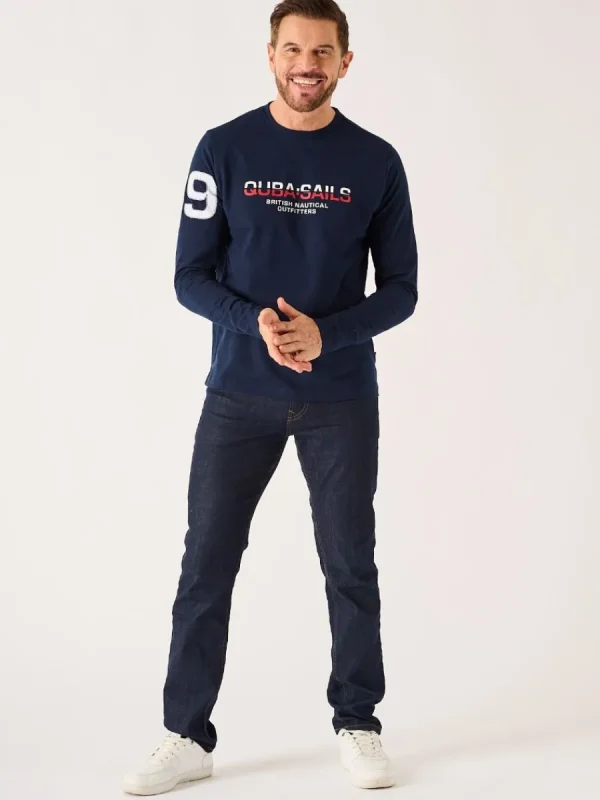 Quba & Co Navy Long Sleeve X-Series T-Shirt - Louiston Online