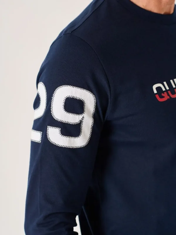 Quba & Co Navy Long Sleeve X-Series T-Shirt - Louiston Online