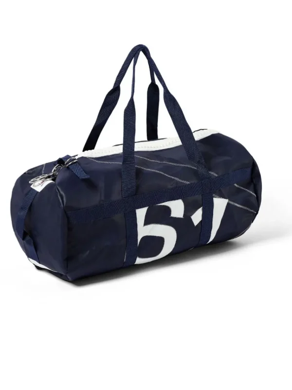 Quba & Co Navy Medium Barrel Bag - Skipper Outlet