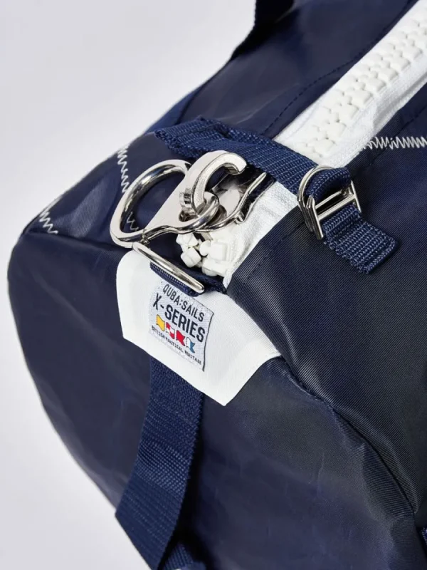 Quba & Co Navy Medium Barrel Bag - Skipper Outlet