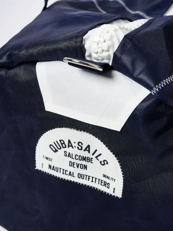 Quba & Co Navy Medium Barrel Bag - Skipper Outlet