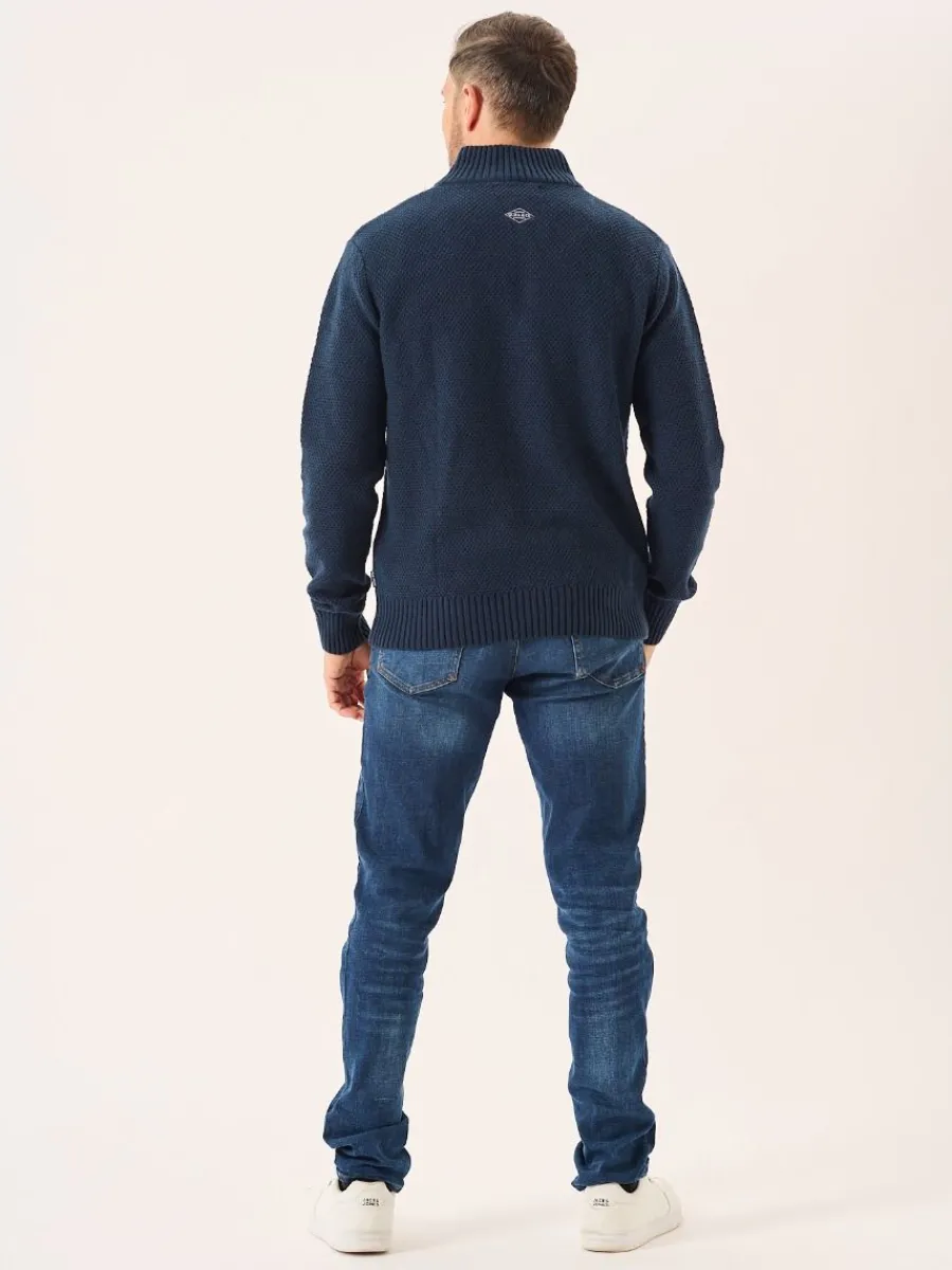 navy_merino_rich_zip_neck_8.webp Quba & Co Navy Merino Rich Zip Neck Lifestyle jumper - Kloof New