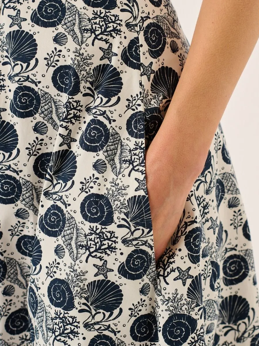 navy_nautical_print_sleev_12.webp Quba & Co Navy Nautical Print Sleeveless Midi Dress - Tabitha Clearance