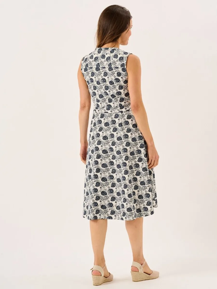 navy_nautical_print_sleev_7.webp Quba & Co Navy Nautical Print Sleeveless Midi Dress - Tabitha Clearance