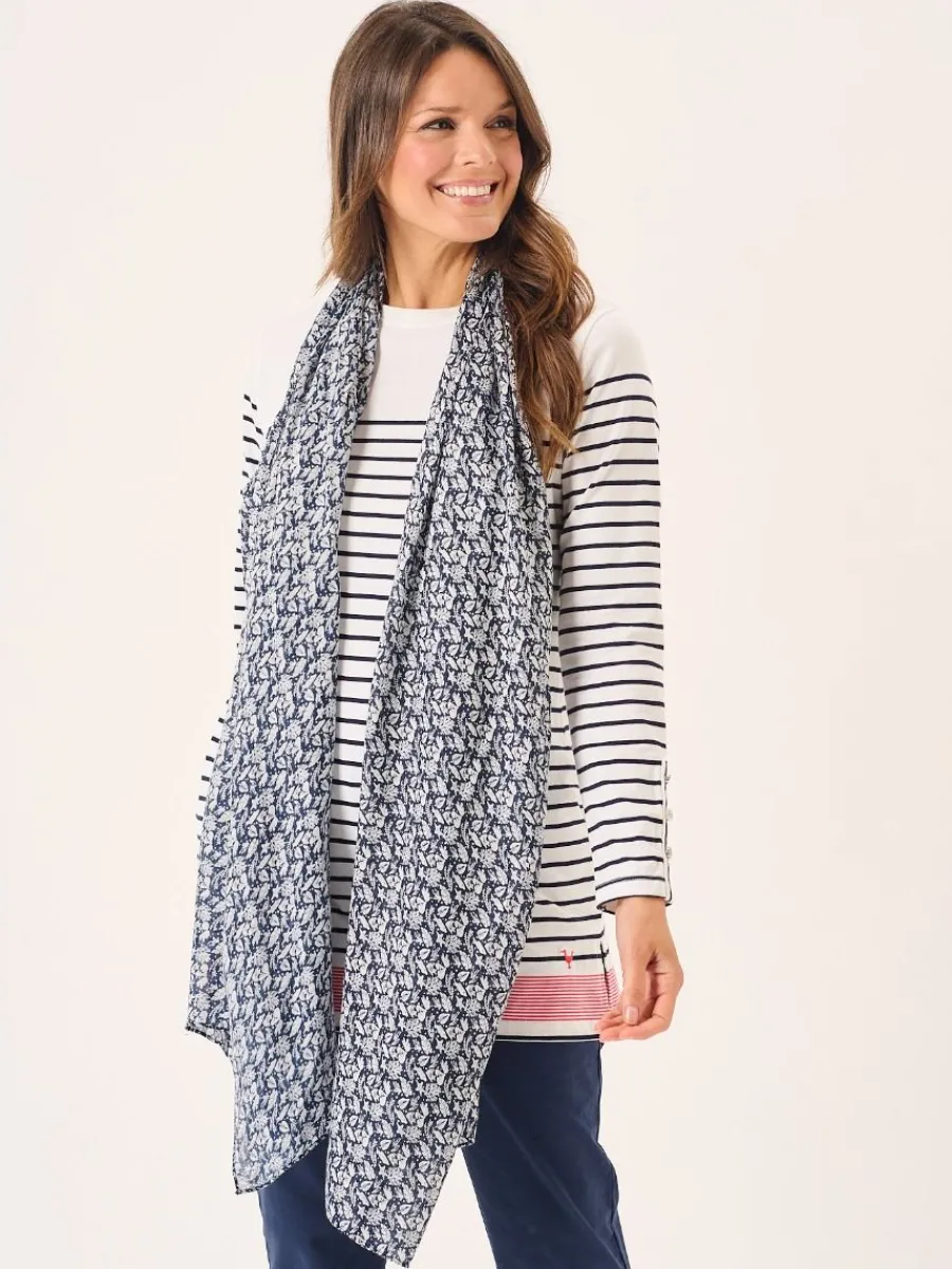 navy_nautical_print_visco_0.webp Quba & Co Navy Nautical Print Viscose Scarf - Shiloh New
