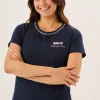 Quba & Co Navy Quba And Co X-Series Ladies Short Sleeve T-Shirt - Tenor Outlet