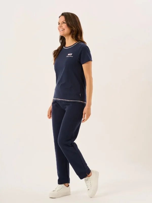 Quba & Co Navy Quba And Co X-Series Ladies Short Sleeve T-Shirt - Tenor Outlet