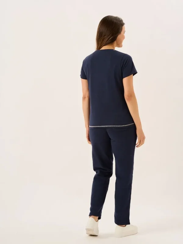 Quba & Co Navy Quba And Co X-Series Ladies Short Sleeve T-Shirt - Tenor Outlet