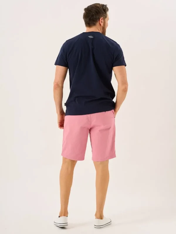 Quba & Co Navy Slub Cotton Quba And Co Logo Crew Neck T-Shirt - Bodkin Fashion