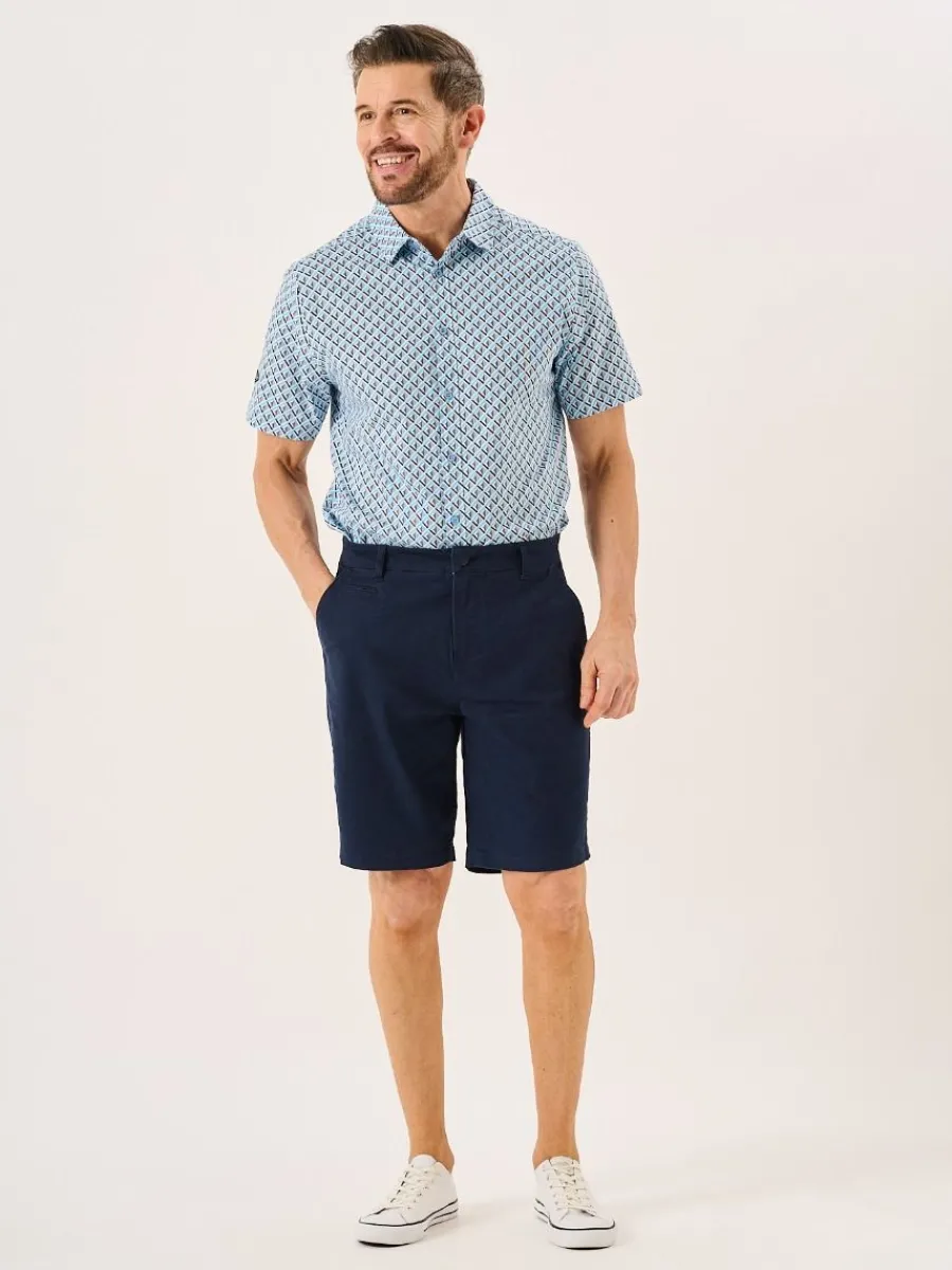 navy_stretch_chino_shorts_5.webp Quba & Co Navy Stretch Chino Shorts - Sandor New