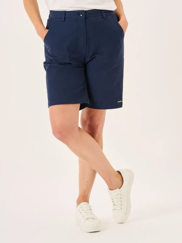 Quba & Co Navy Womens Chino Shorts - Robynne New