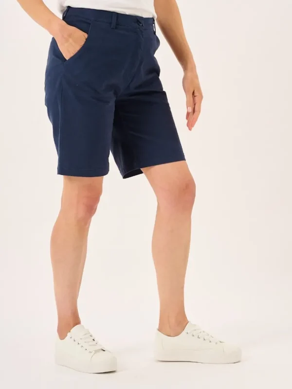 Quba & Co Navy Womens Chino Shorts - Robynne New