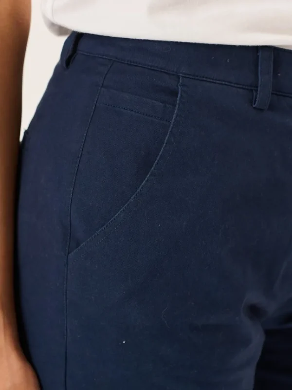 Quba & Co Navy Womens Chino Shorts - Robynne New