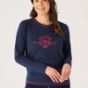Quba & Co Navy X-Series Long Sleeve Graphic Nautical Design T-Shirt - Marsha Best