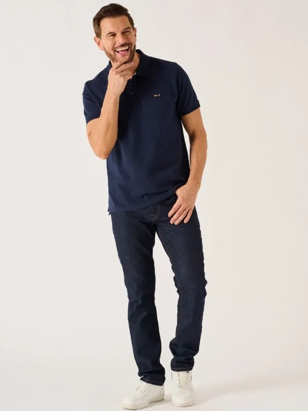Quba & Co Navy X-Series Quba Sails Polo Shirt - Perri New