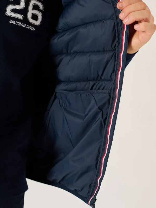 Quba & Co Navy X-Series Ultra Light Showerproof Packable Thermal Padded Gilet - Upton Sale