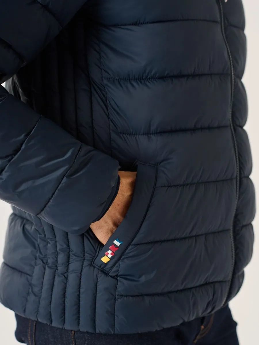 navy_xseries_ultra_light__5.webp Quba & Co Navy X-Series Ultra Light Showerproof Packable Thermal Padded Jacket - Umberleigh Outlet