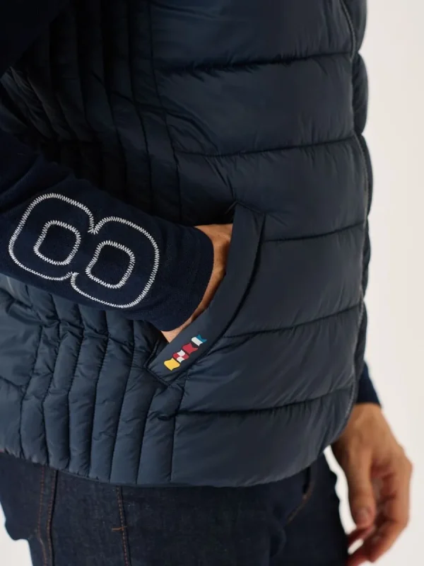 Quba & Co Navy X-Series Ultra Light Showerproof Packable Thermal Padded Gilet - Upton Sale