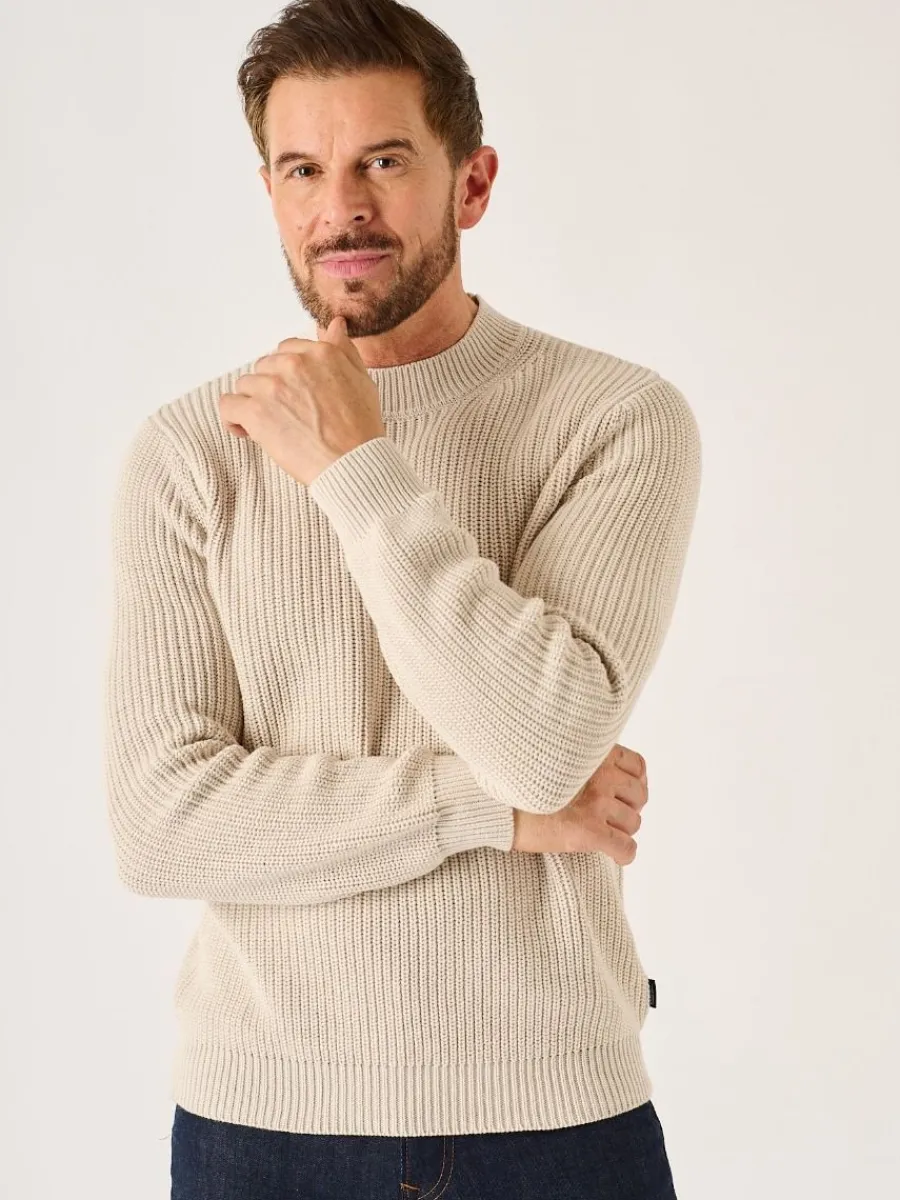 oatmeal_chunky_rib_knitte_0.webp Quba & Co Oatmeal Chunky Rib Knitted Lifestyle Jumper - Newfalls Online