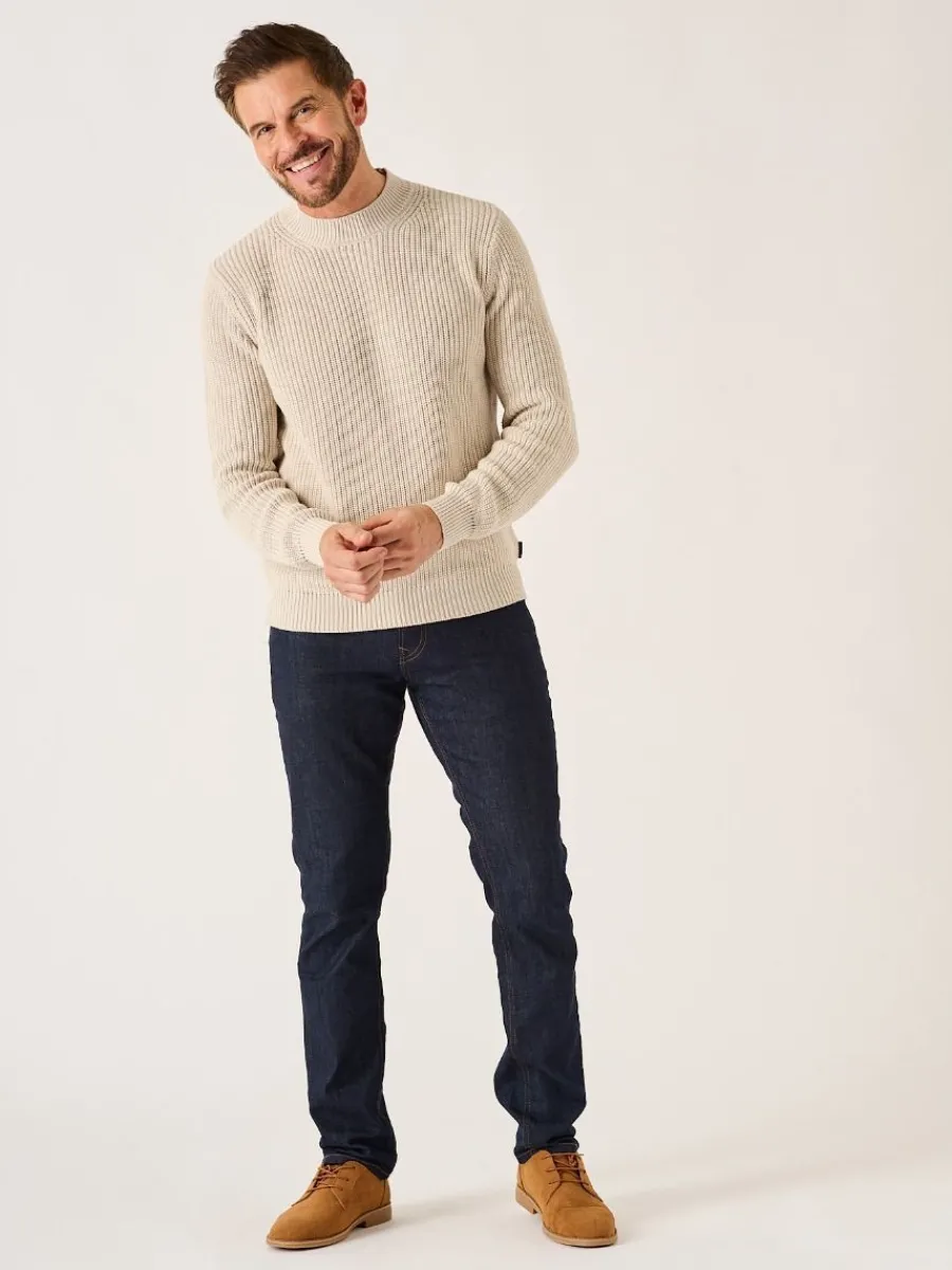 oatmeal_chunky_rib_knitte_3.webp Quba & Co Oatmeal Chunky Rib Knitted Lifestyle Jumper - Newfalls Online