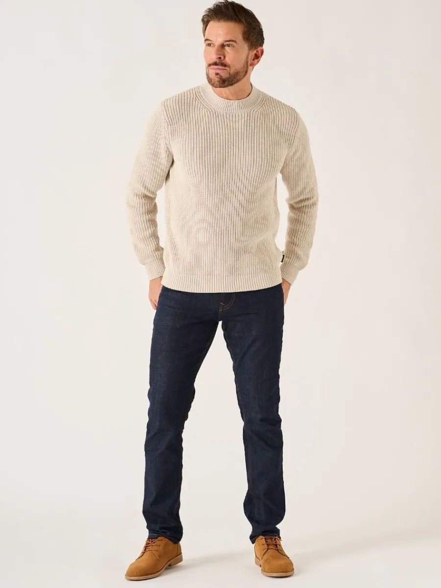 oatmeal_chunky_rib_knitte_4.webp Quba & Co Oatmeal Chunky Rib Knitted Lifestyle Jumper - Newfalls Online