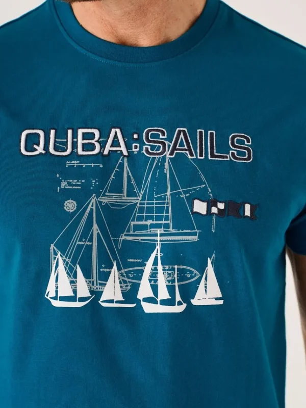 Quba & Co Ocean Blue X-Series Nautical Graphic T-Shirt - Monton Best