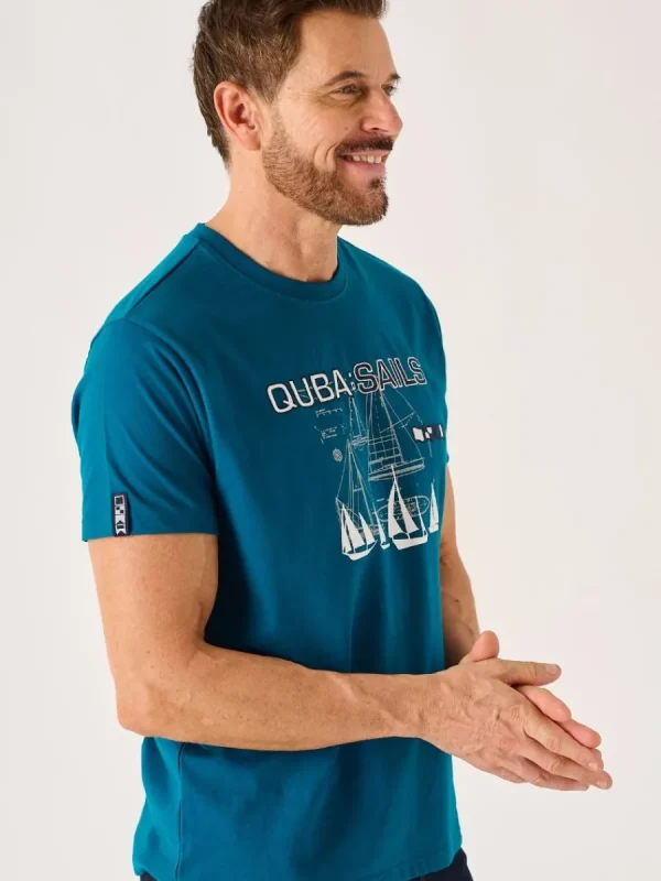 Quba & Co Ocean Blue X-Series Nautical Graphic T-Shirt - Monton Best