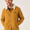 Quba & Co Ochre Borg Lined Lifestyle Canvas Jacket - Jaxon Hot