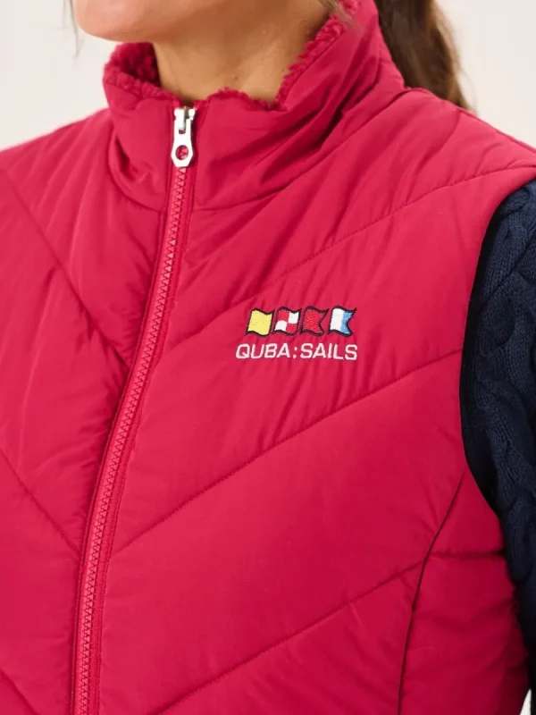 Quba & Co Pomegranate Ladies X-Series Shower And Windproof Gilet - Kitt Outlet