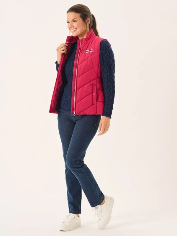Quba & Co Pomegranate Ladies X-Series Shower And Windproof Gilet - Kitt Outlet