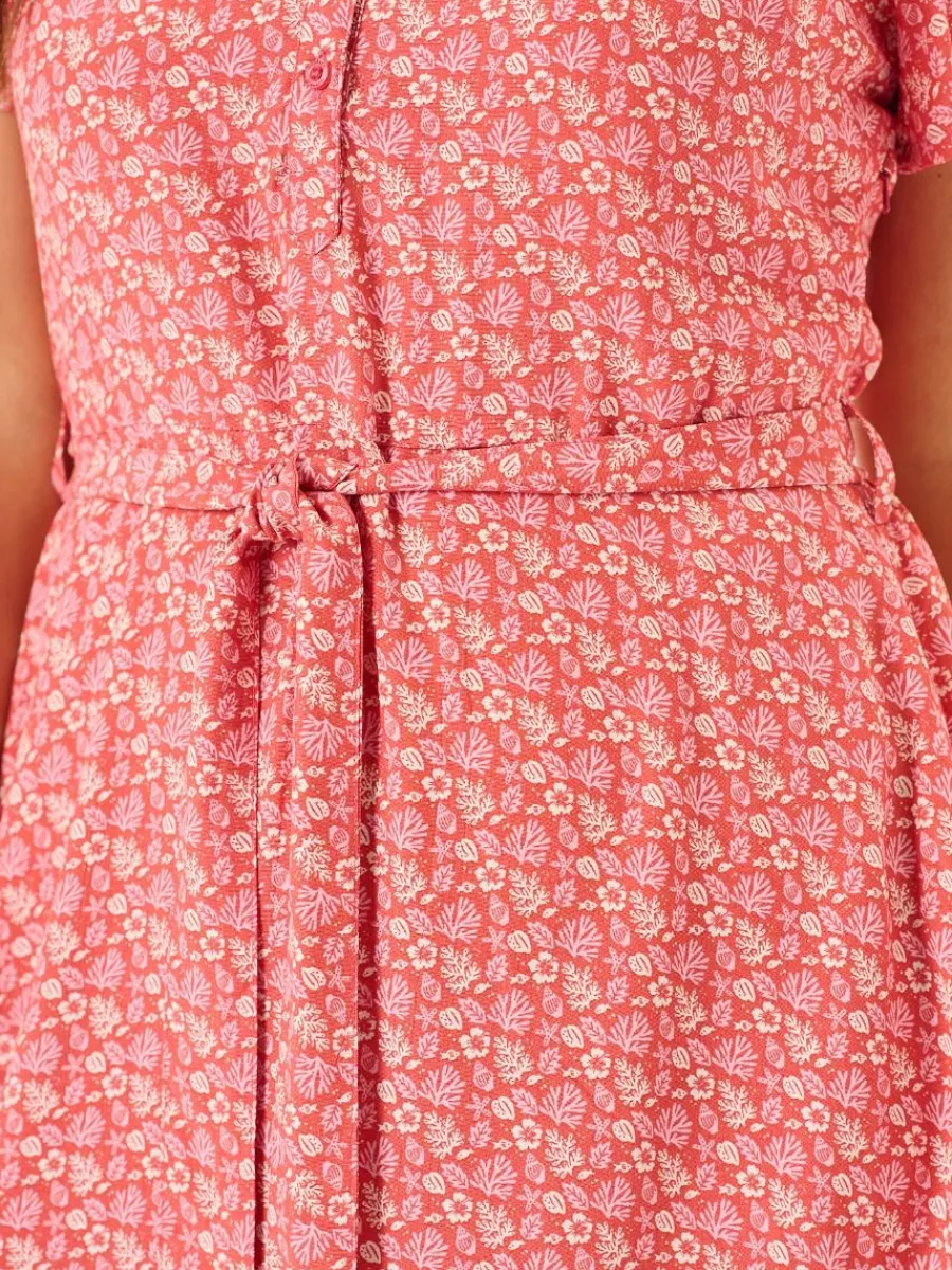 red_amp_white_nautical_pr_1.webp Quba & Co Red & White Nautical Print Fit And Flare Dress - Norah Discount