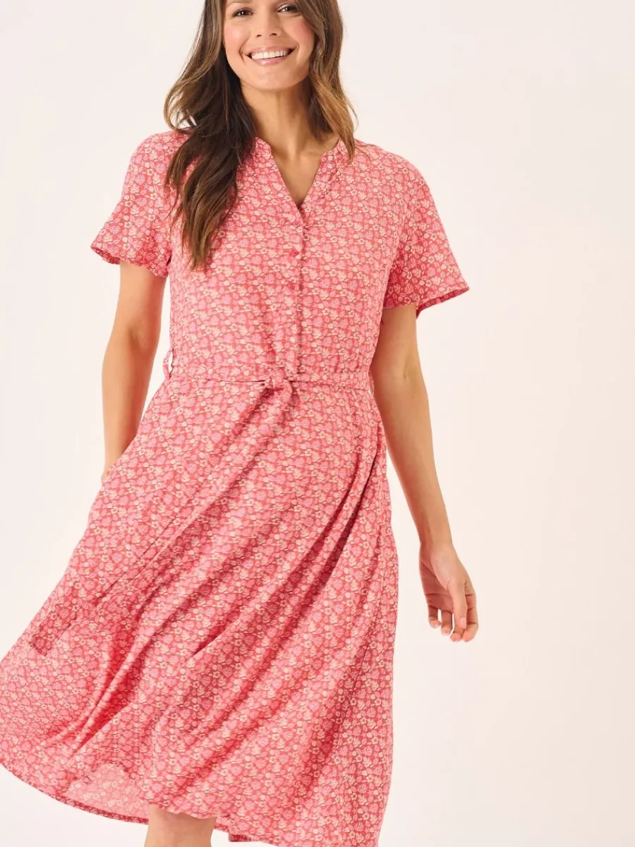 red_amp_white_nautical_pr_4.webp Quba & Co Red & White Nautical Print Fit And Flare Dress - Norah Discount