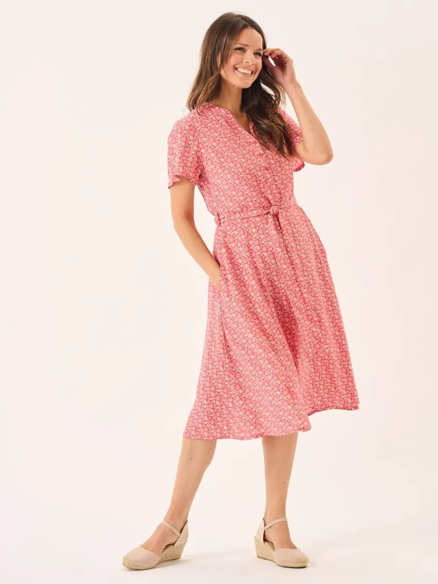 red_amp_white_nautical_pr_6.webp Quba & Co Red & White Nautical Print Fit And Flare Dress - Norah Discount