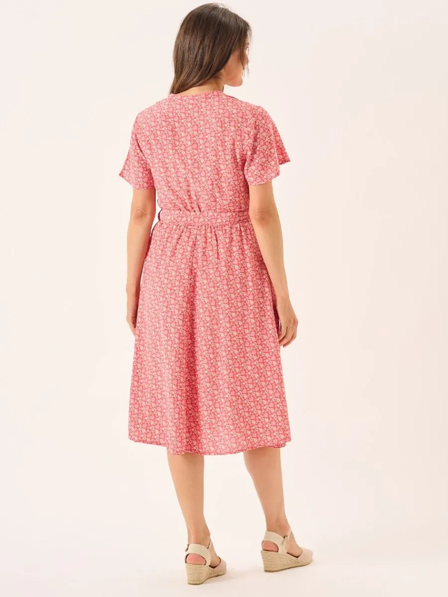 red_amp_white_nautical_pr_9.webp Quba & Co Red & White Nautical Print Fit And Flare Dress - Norah Discount