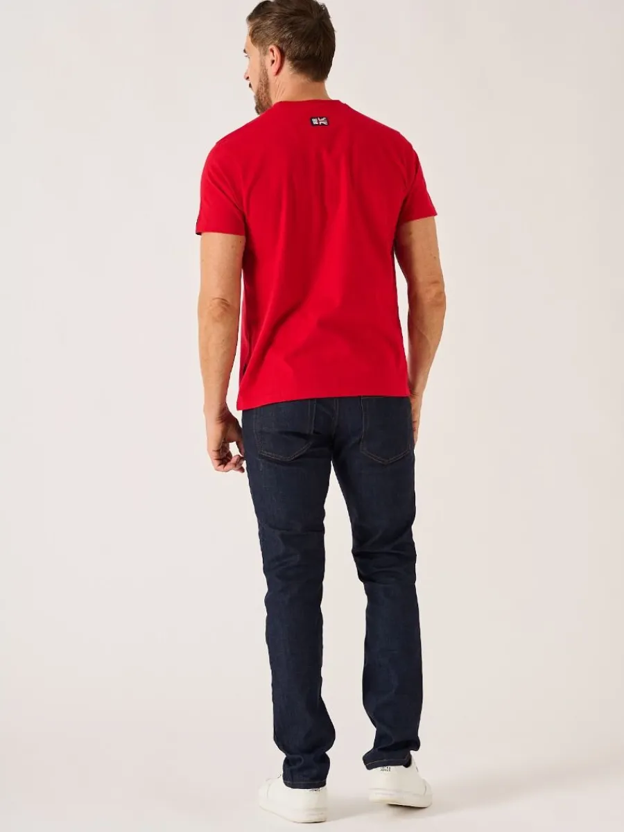 red_xseries_nautical_grap_5.webp Quba & Co Red X-Series Nautical Graphic T-Shirt - Molter Clearance